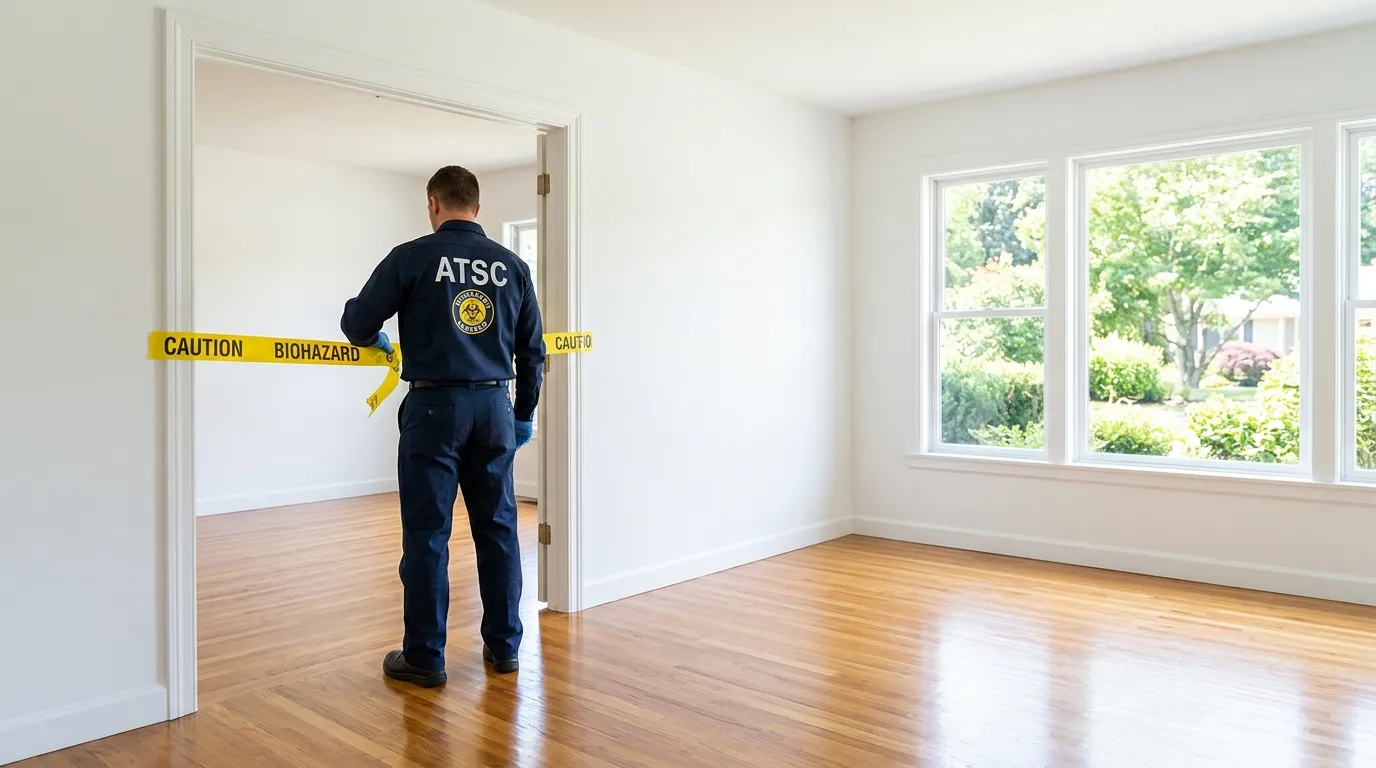 Certified biohazard cleanup crew performing Decomposition Cleanup in Orange Beach